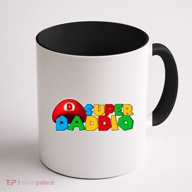 Super Daddio Gamer Dad Coffee Mug back