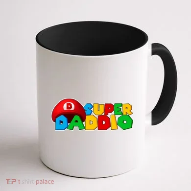 Super Daddio Gamer Dad Coffee Mug back