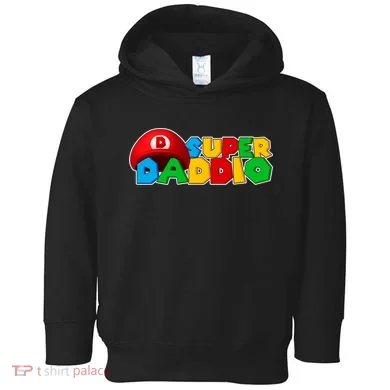 Super Daddio Gamer Dad Toddler Hoodie