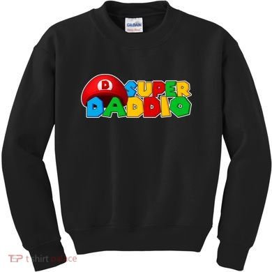 Super Daddio Gamer Dad Kids Sweatshirt