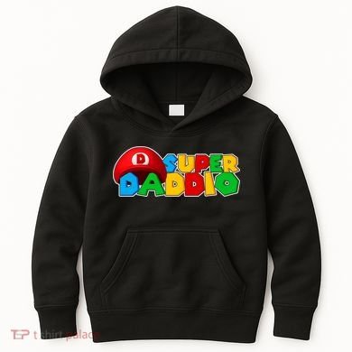 Super Daddio Gamer Dad Kids Hoodie