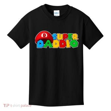Super Daddio Gamer Dad Kids T-Shirt