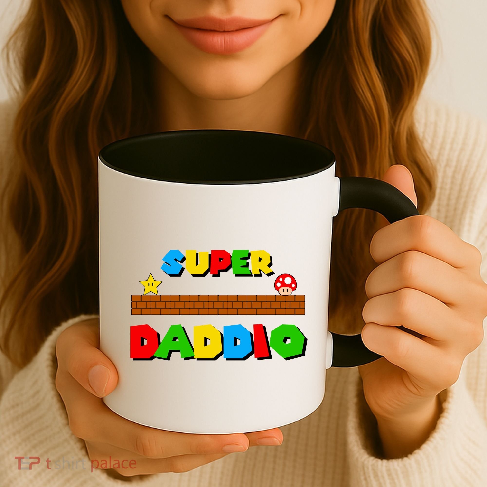 Super Daddio Retro Video Game Coffee Mug