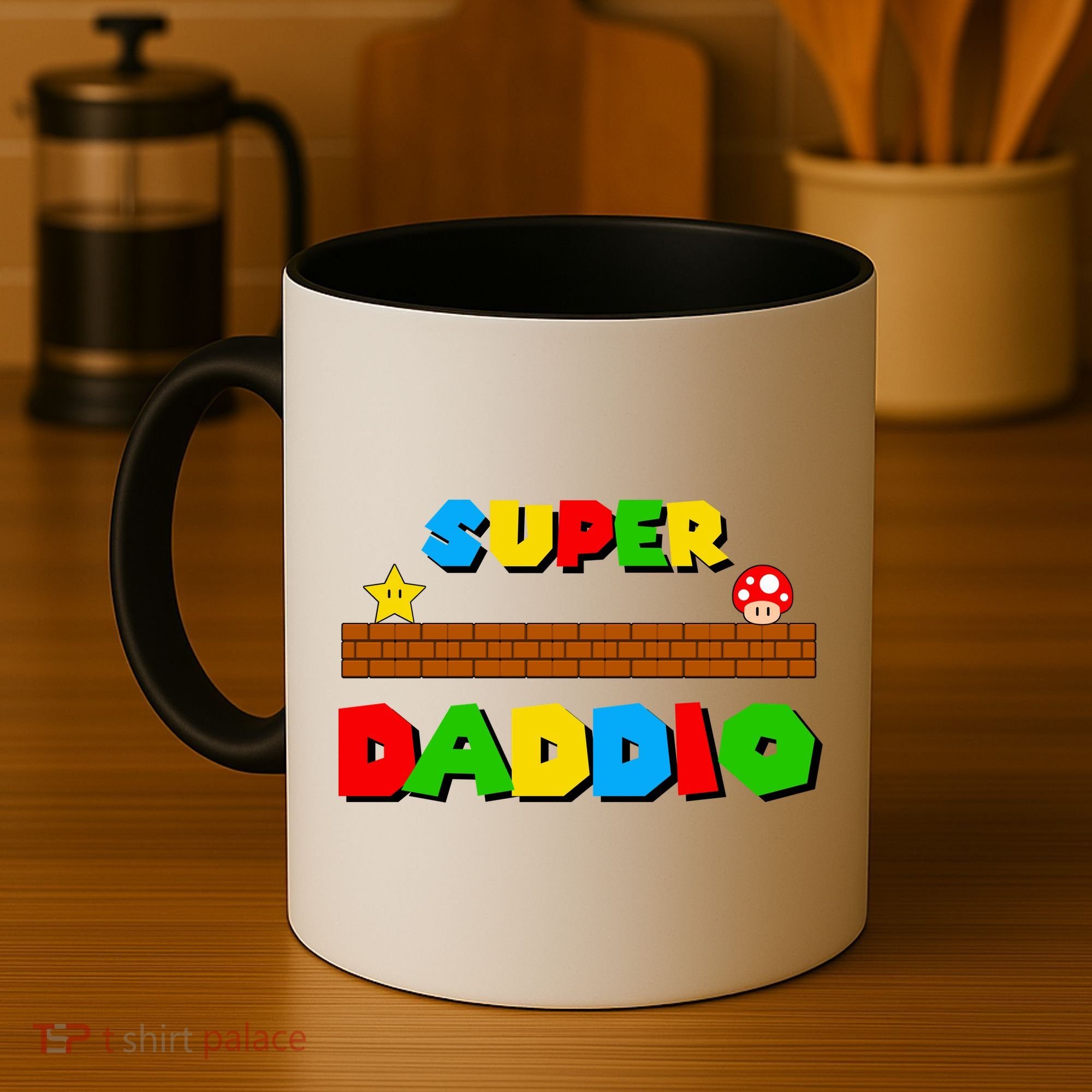 Super Daddio Retro Video Game Coffee Mug
