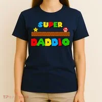 Super Daddio Retro Video Game T-Shirt thumb 4