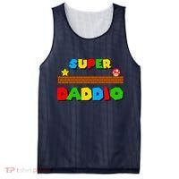 Super Daddio Retro Video Game Mesh Reversible Basketball Jersey Tank thumb 0