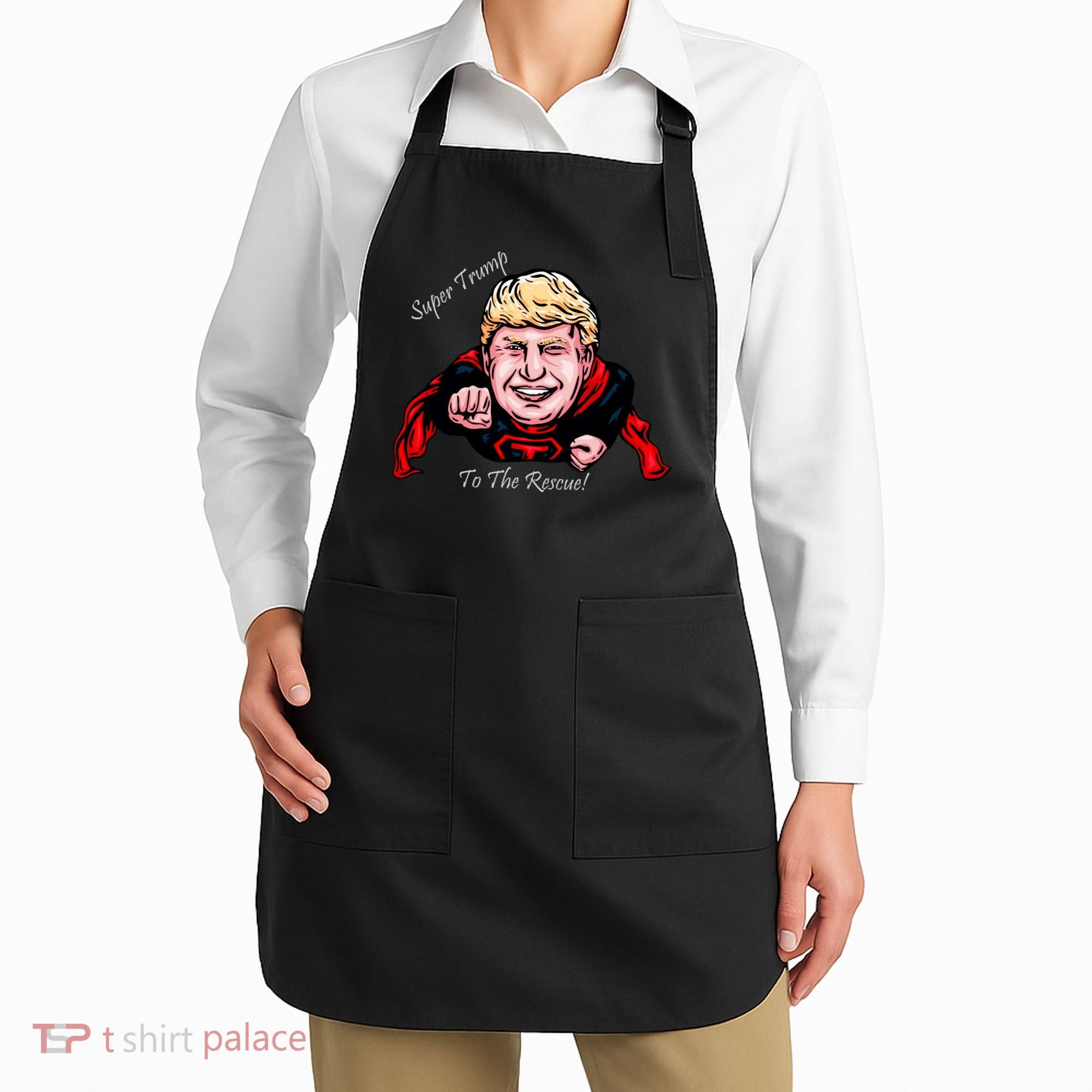 Super Donald Trump To The Rescue Apron