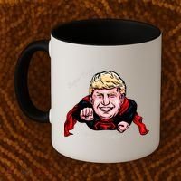 Super Donald Trump To The Rescue Coffee Mug thumb 2