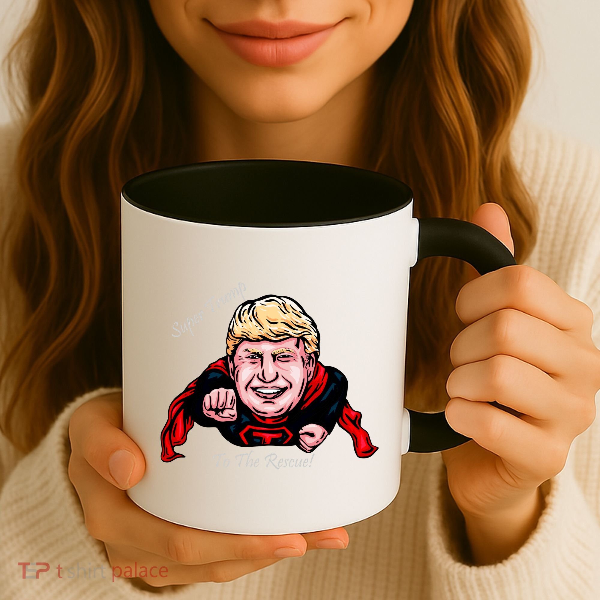 Super Donald Trump To The Rescue Coffee Mug