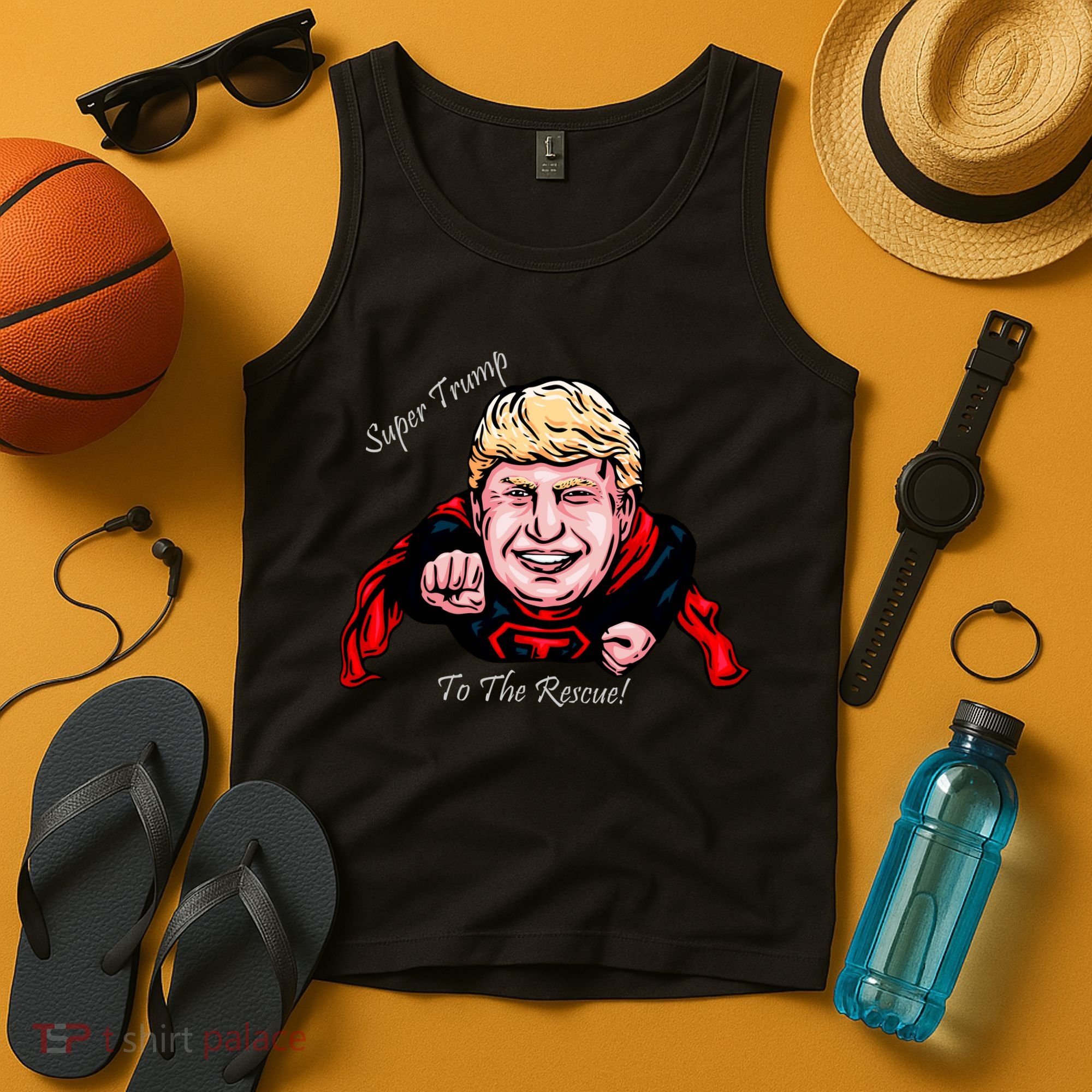 Super Donald Trump To The Rescue Tank Top