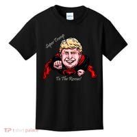 Super Donald Trump To The Rescue Kids T-Shirt thumb 0