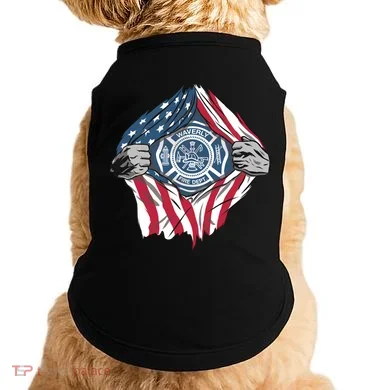 Super Fireman USA Doggie Tank