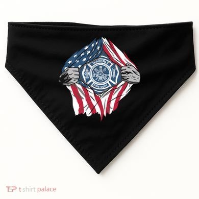 Super Fireman USA USA-Made Doggie Bandana