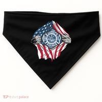 Super Fireman USA USA-Made Doggie Bandana thumb 0