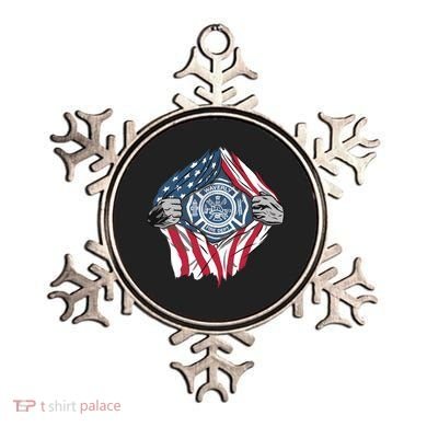 Super Fireman USA Ornament
