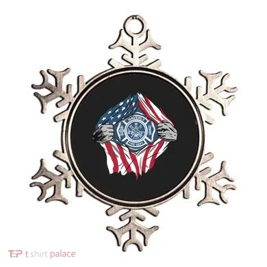 Super Fireman USA Ornament