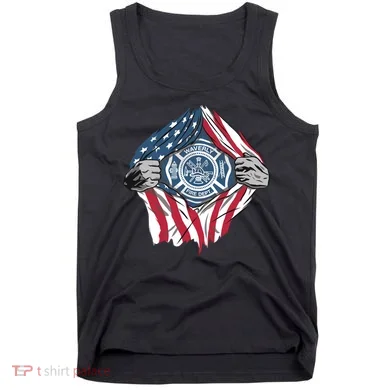 Super Fireman USA Tank Top