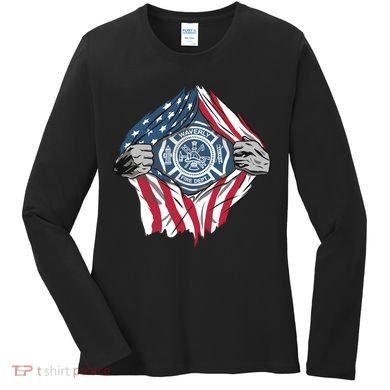 Super Fireman USA Women's Long Sleeve Shirt