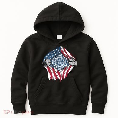 Super Fireman USA Kids Hoodie