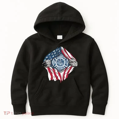 Super Fireman USA Kids Hoodie