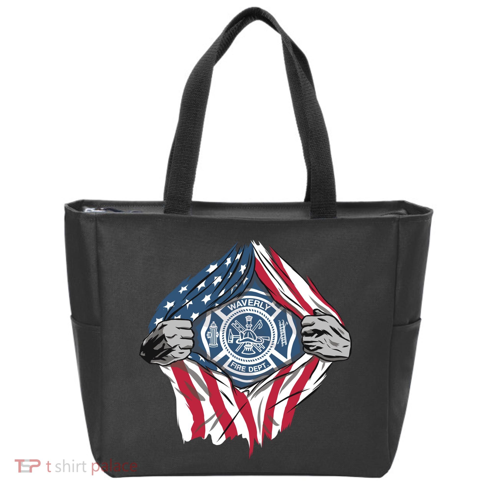 Super Fireman USA Tote Bag