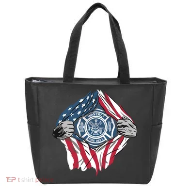 Super Fireman USA Tote Bag
