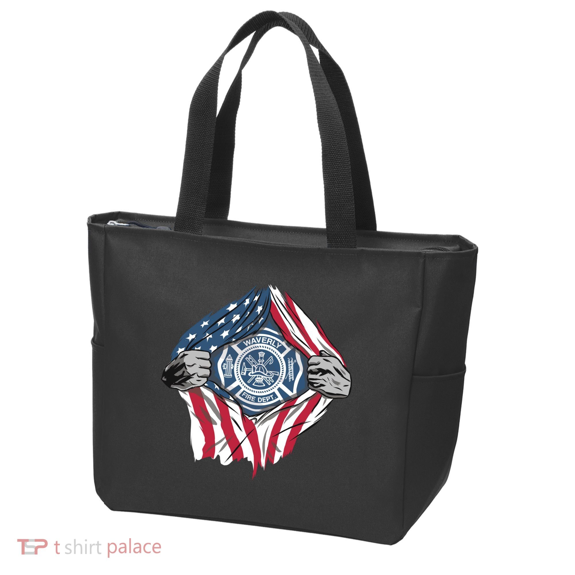 Super Fireman USA Tote Bag