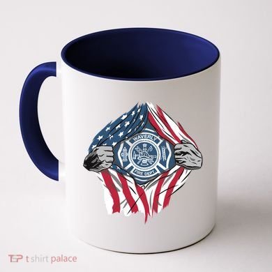 Super Fireman USA Coffee Mug