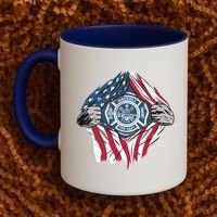 Super Fireman USA Coffee Mug thumb 2