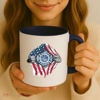 Super Fireman USA Coffee Mug thumb 3