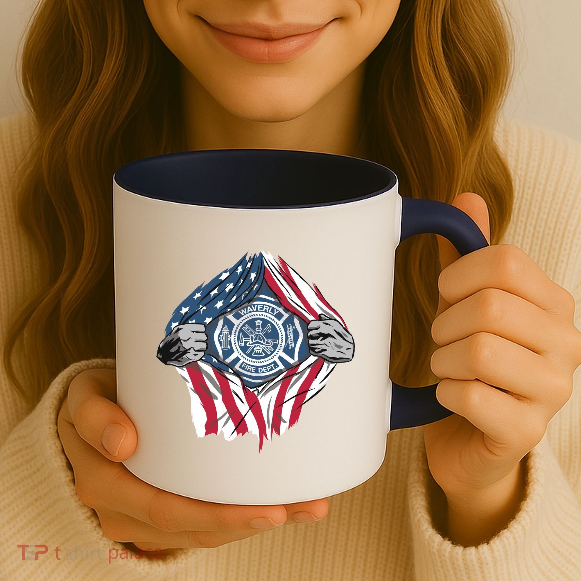Super Fireman USA Coffee Mug