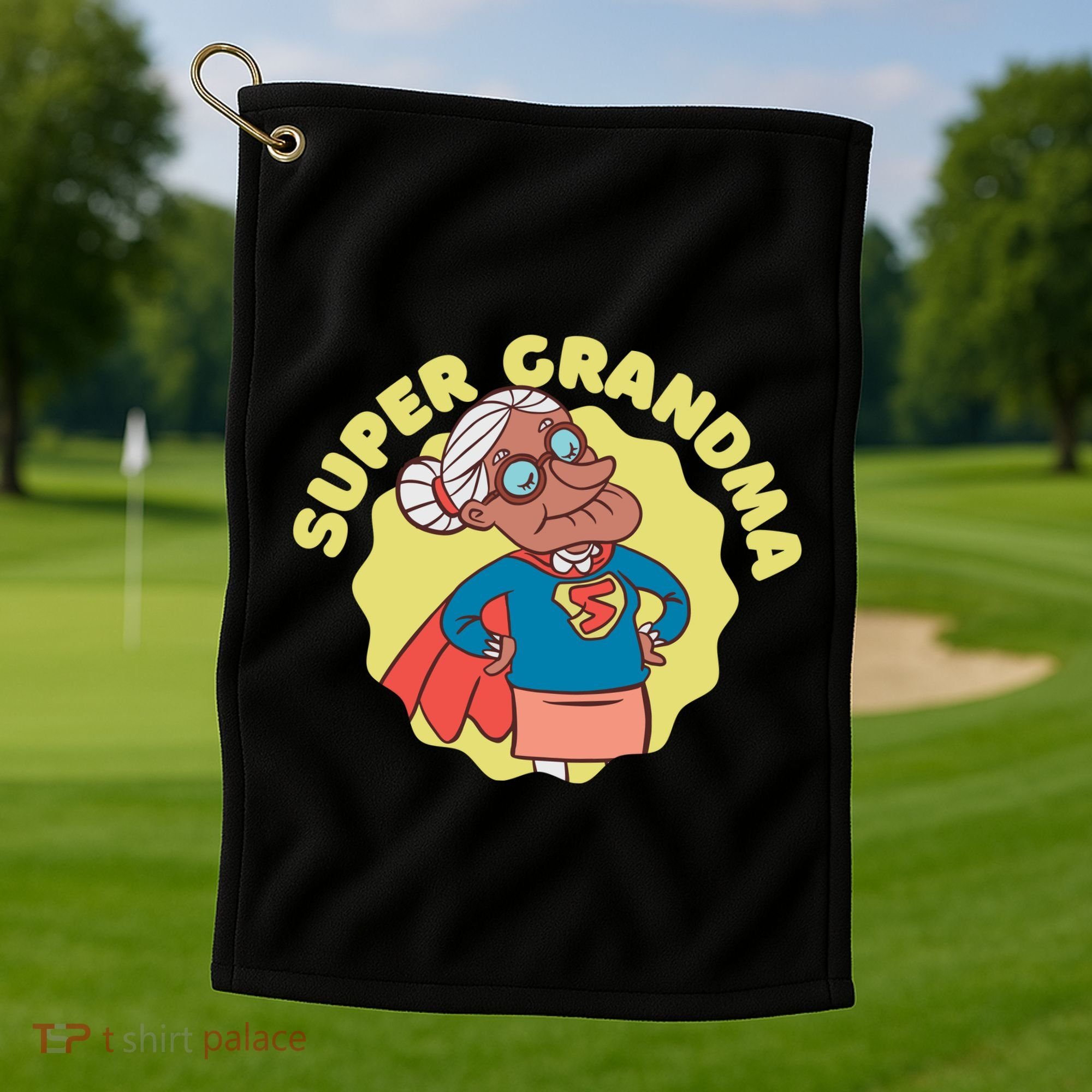 Super Grandma Golf Towel