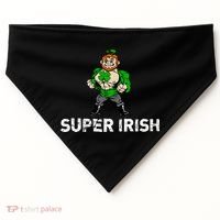Super Irish Cloverleaf St. Patrick's Day USA-Made Doggie Bandana thumb 0