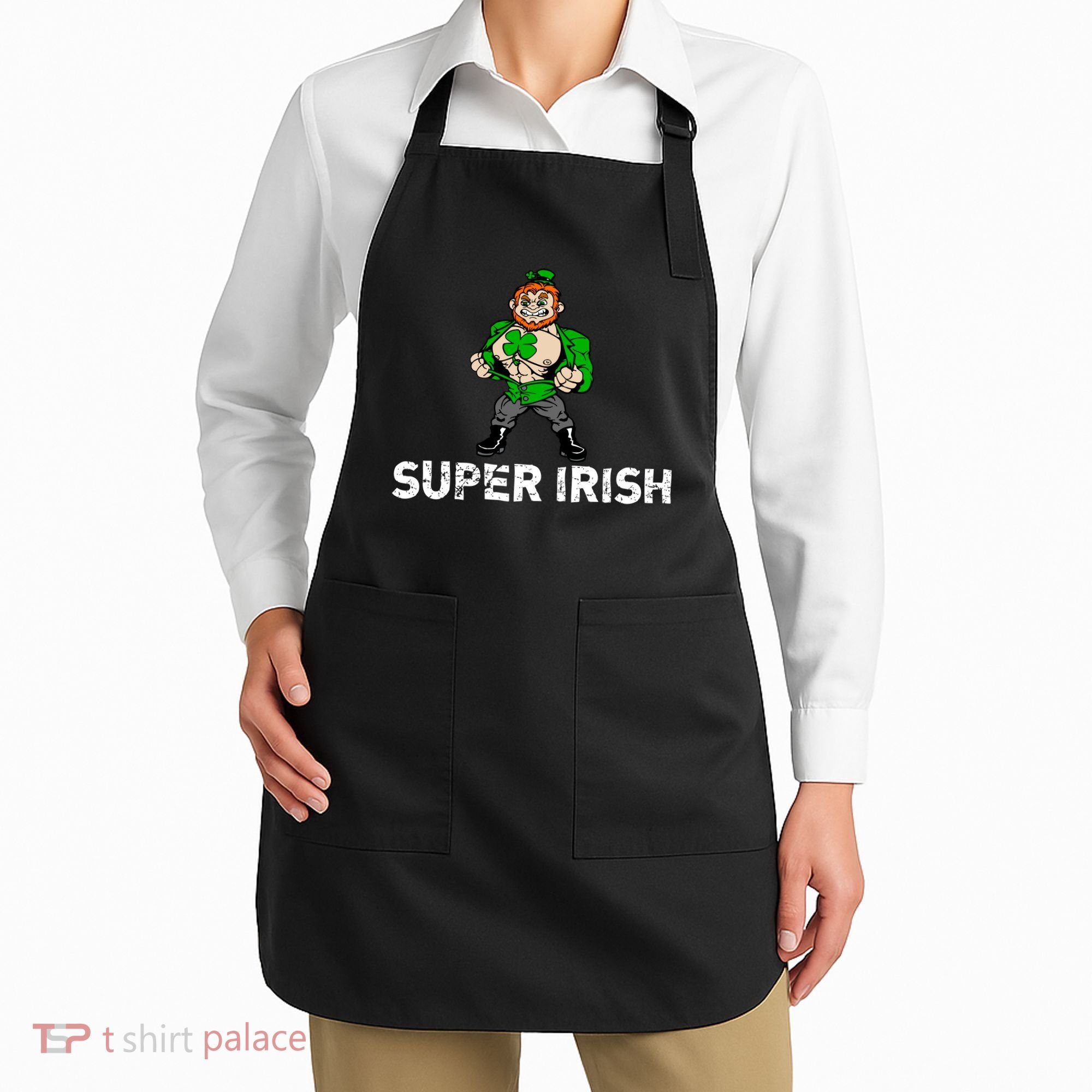 Super Irish Cloverleaf St. Patrick's Day Apron