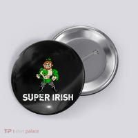 Super Irish Cloverleaf St. Patrick's Day Button thumb 0