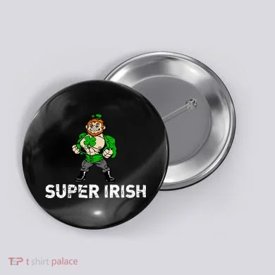Super Irish Cloverleaf St. Patrick's Day Button