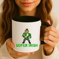 Super Irish Cloverleaf St. Patrick's Day Coffee Mug thumb 3