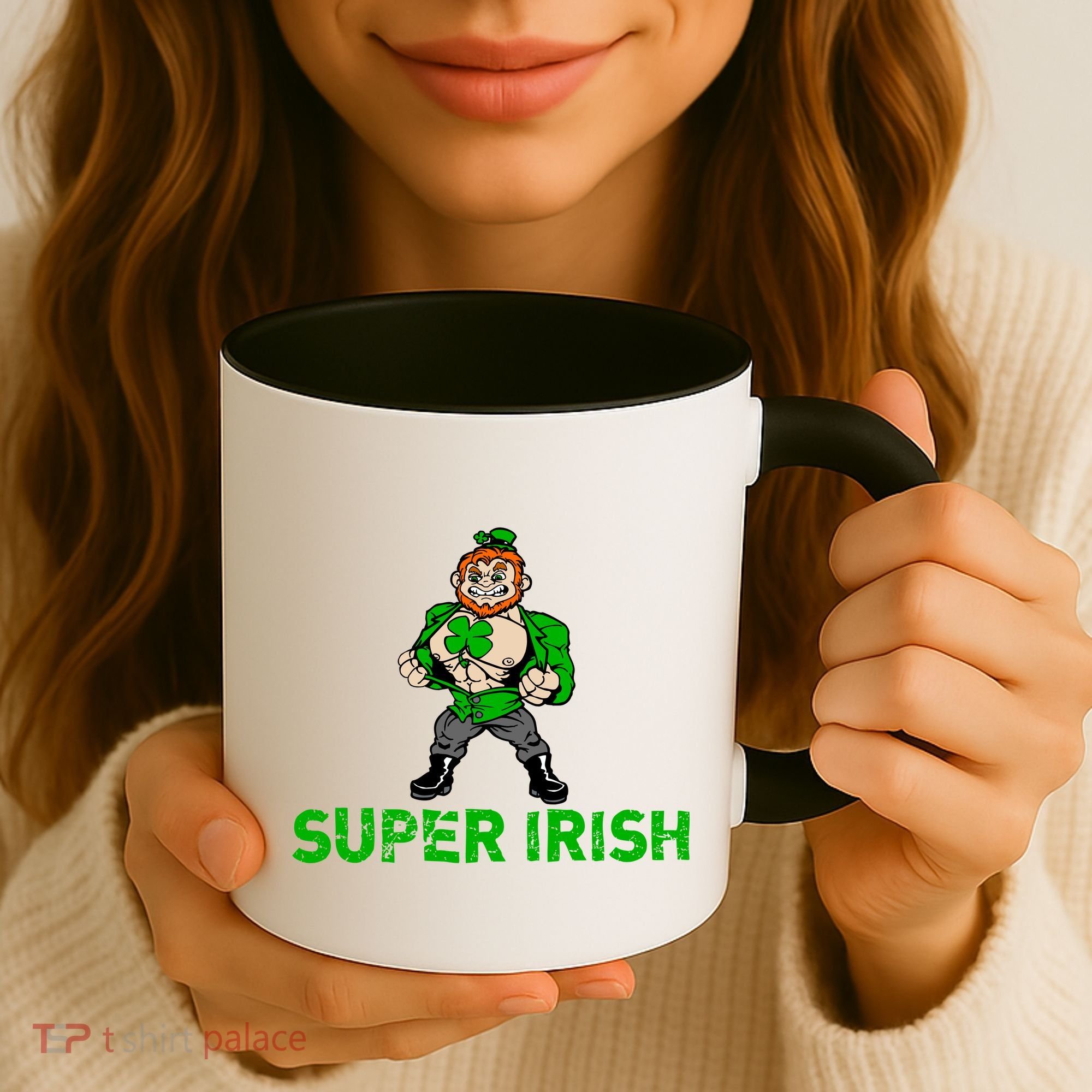 Super Irish Cloverleaf St. Patrick's Day Coffee Mug