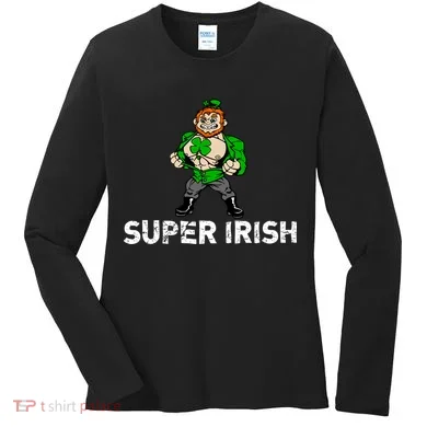 Super Irish Cloverleaf St. Patrick's Day Women's Long Sleeve Shirt