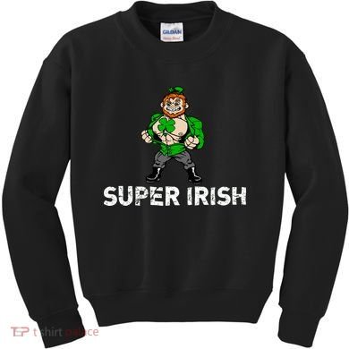 Super Irish Cloverleaf St. Patrick's Day Kids Sweatshirt