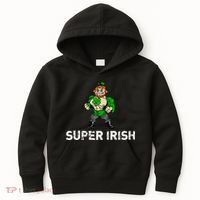 Super Irish Cloverleaf St. Patrick's Day Kids Hoodie thumb 0