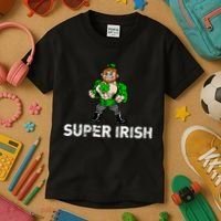 Super Irish Cloverleaf St. Patrick's Day Kids T-Shirt thumb 3