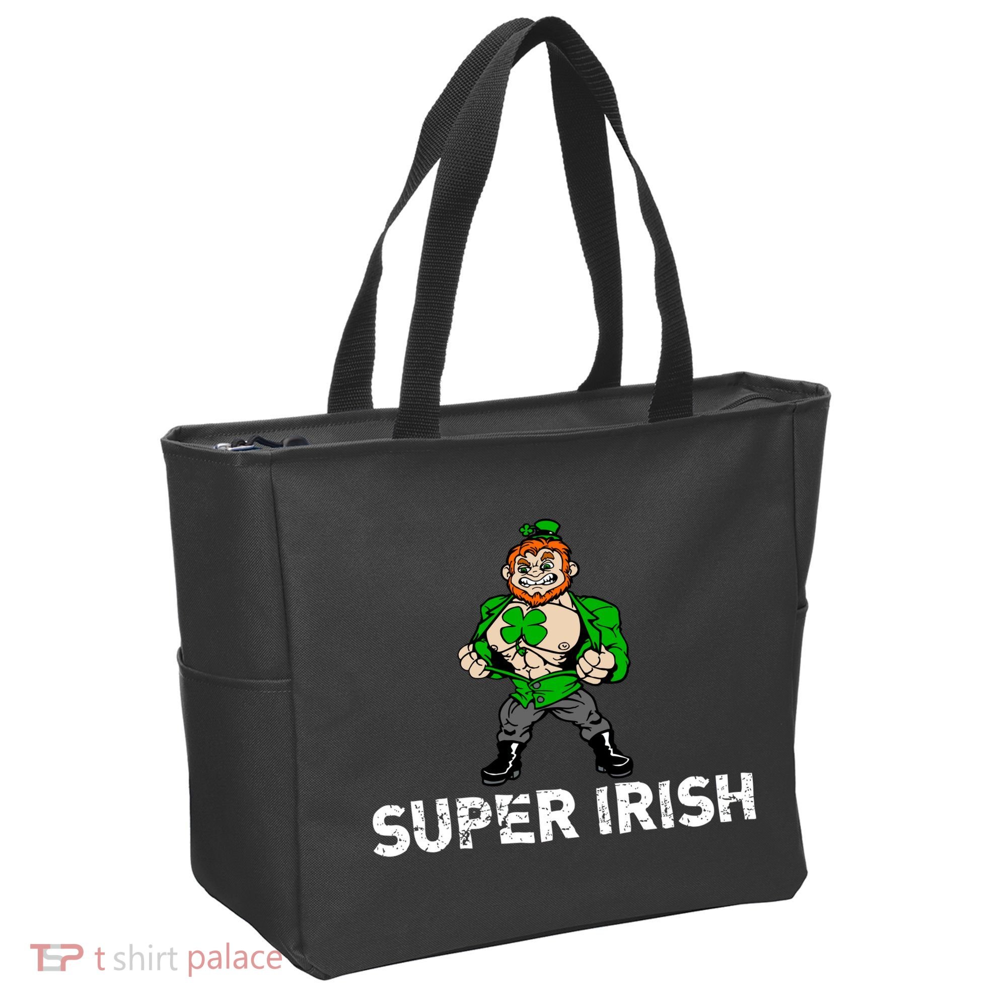 Super Irish Cloverleaf St. Patrick's Day Tote Bag