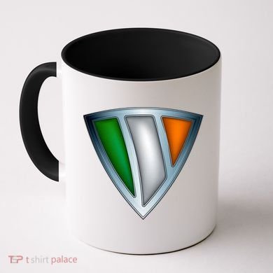 Super Irish Ireland Steel Shield Coffee Mug