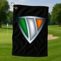 Super Irish Ireland Steel Shield Golf Towel thumb 1