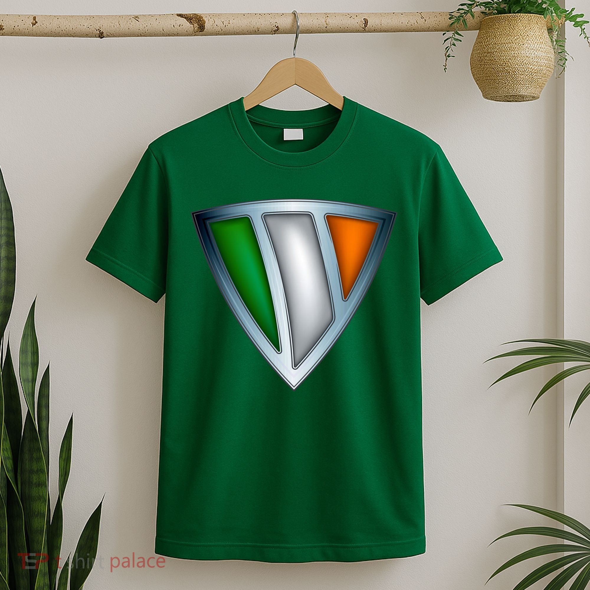 Super Irish Ireland Steel Shield T-Shirt
