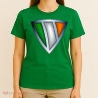 Super Irish Ireland Steel Shield T-Shirt thumb 4