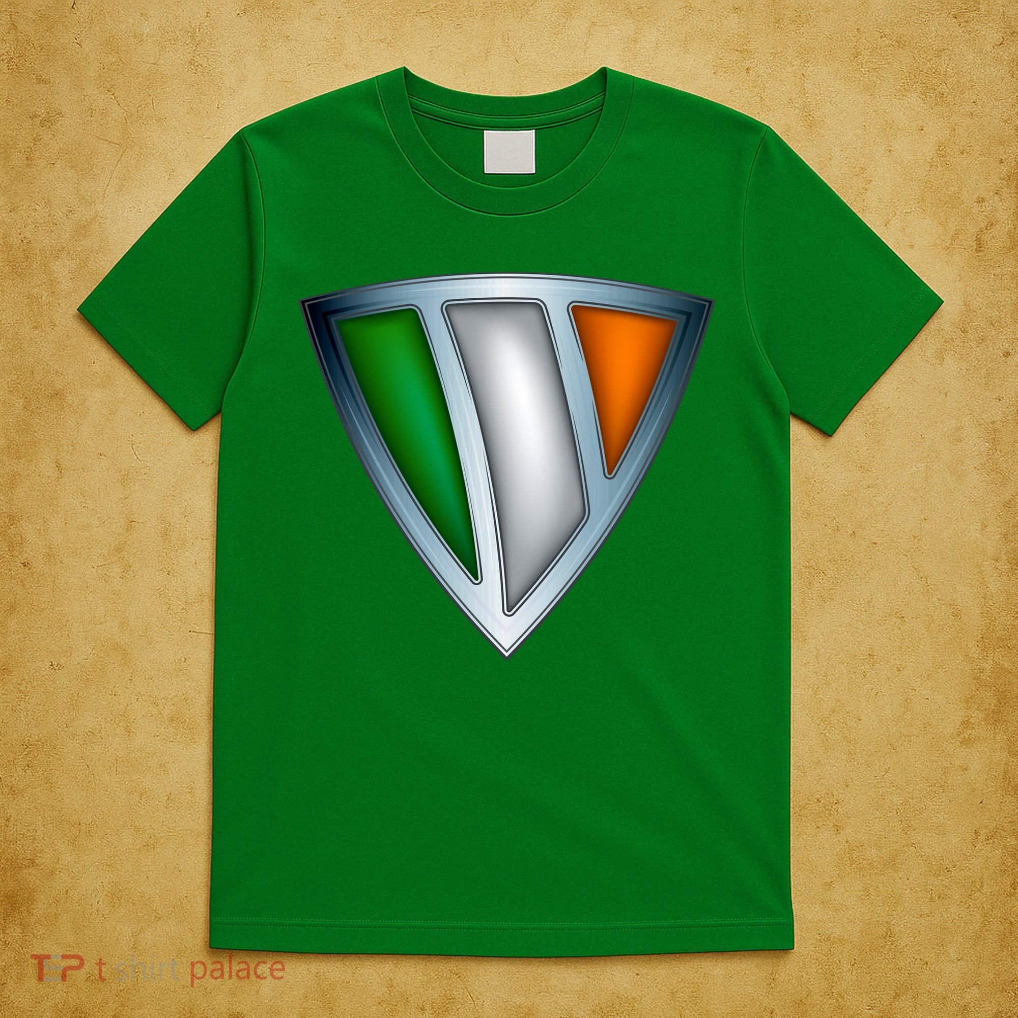 Super Irish Ireland Steel Shield T-Shirt