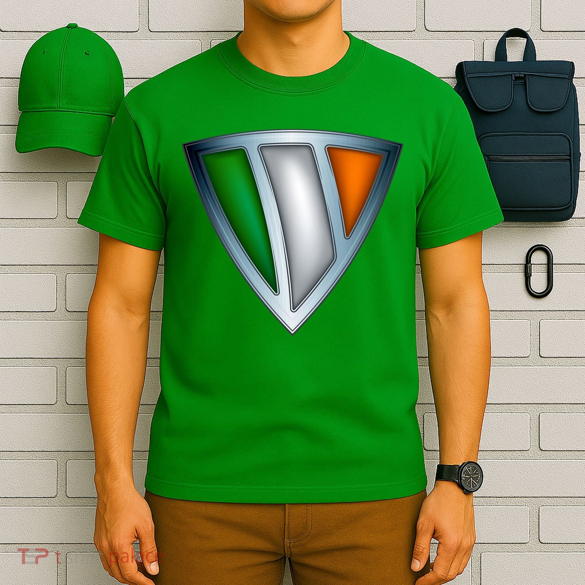 Super Irish Ireland Steel Shield T-Shirt