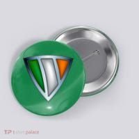 Super Irish Ireland Steel Shield Button thumb 0